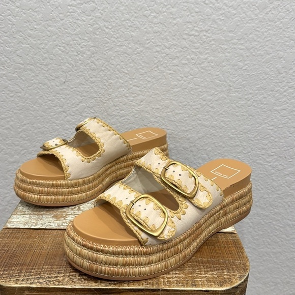 NEW Dolce Vita Wanika Platform Sandals In Sand Size 10 - Picture 6 of 9